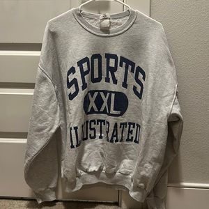 Vintage Oversized Sports Illustrated Crew Neck Pullover Sweatshirt